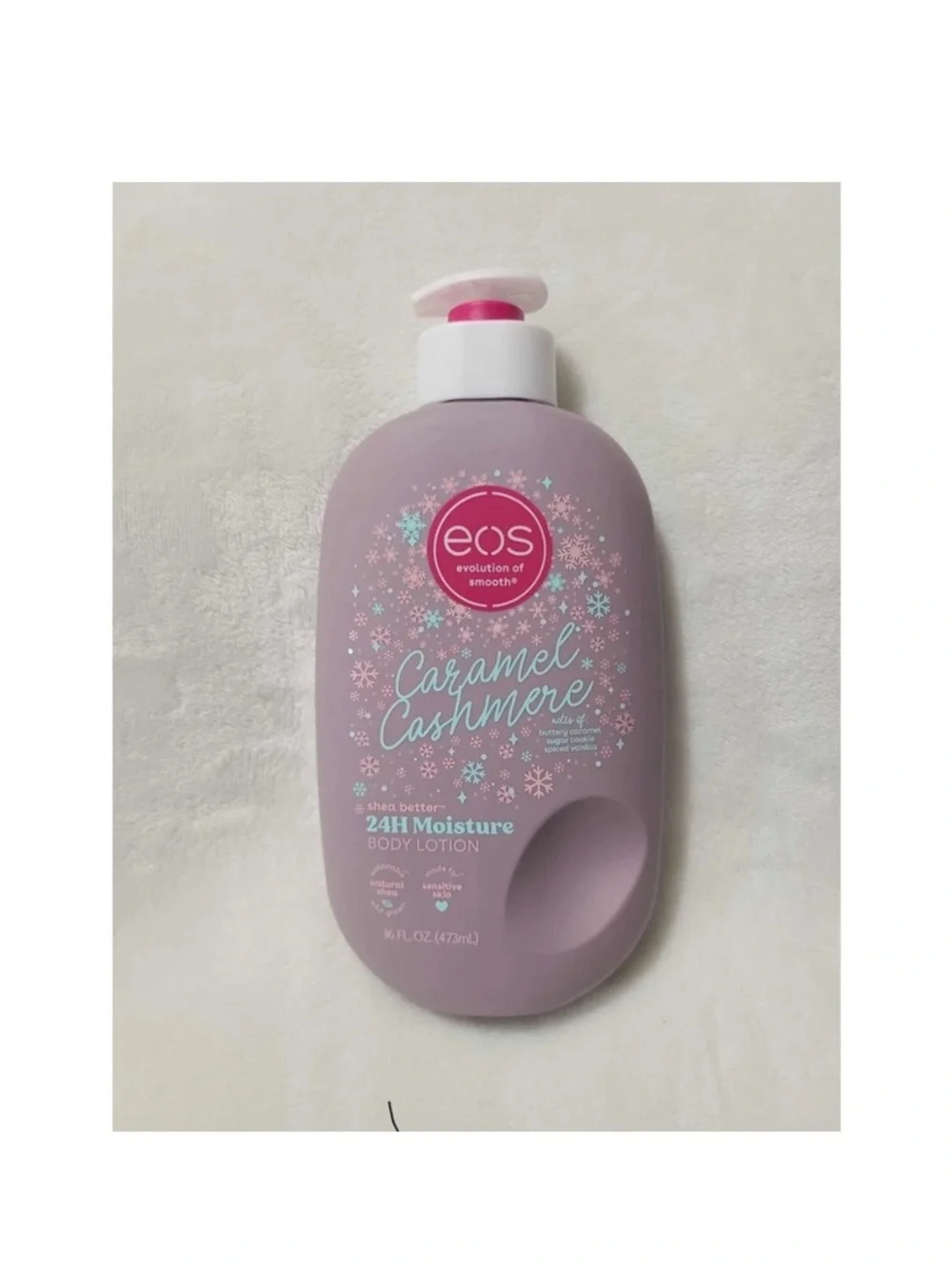 eos Caramel Cashmere Limited Edition Scent 24H Moisture Body Lotion 16 fl oz